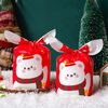 1 borsa Sacchetti per imballaggio di caramelle Sacchetti regalo per biscotti da forno 13,5x22 cm (orso sciarpa rossa)