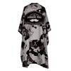 Scissor Beard Print Barber Post Barber Haircut Cape Wrap (nero)