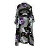 Scissor Beard Print Barber Post Barber Haircut Cape Wrap (Viola)