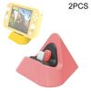 2 PCS DOBE TNS-19062 Host Charging Bottom Portable Triangle Triangle Caricabatterie per interruttore / lite (rosso corallo)