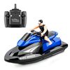 809 2.4G Telecomando Motore Velocità Barca ad alta velocità Modello di yacht elettrico per bambini giocattoli per bambini, specifica batteria singola (blu)
