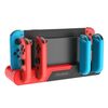 DOBE TNS-0122 4 IN 1 GamePad GamePad Dock per interruttore OLED (rosso nero)