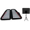 JZ-35 16-Tone Double Row Carillon Orff Strumento percussioni, Colore: argento con scaffale