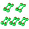 10 pezzi Asilo nido per bambini Mattina esercizio in plastica sonaglio (verde)