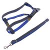 BG-Q1025 Guinzaglio + cinturino pettorale Set di guinzagli per cani in denim resistente ispessito, taglia: M (blu)