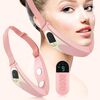 Strumento di diradamento del viso EMS microcorrente Strumento di bellezza per il ringiovanimento della pelle di colore rosso blu intelligente (rosa)