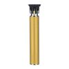 Tagliacapelli elettrico con incisione a ricarica USB con testa di taglio in ceramica a forma di T cava, colore: oro