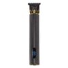 Tagliacapelli elettrico con coltello in ceramica per incisione con display digitale ricaricabile USB (nero)
