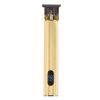 USB Ricaricabile Display Digitale Incisione Coltello in Ceramica Tagliacapelli Elettrico(Oro)