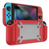 Gambi GamePad TPU+PC Custodia protettiva per Switch OLED (RED)