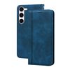 Per Samsung Galaxy S23 5G Custodia per telefono in PU con vibrazione orizzontale magnetica aziendale smerigliata (blu)