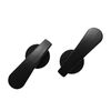 1 paio di ganci curvi addensati Gancio piatto Gancio per maniglia della porta Gancio gratuito per montaggio gratuito Gancio per parete per tende (nero)