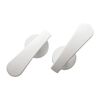 1 paio di ganci curvi addensati Gancio piatto Gancio per maniglia della porta Gancio per installazione gratuita Gancio per parete per tende (bianco)