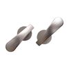 1 paio di ganci curvi addensati Gancio piatto Gancio per maniglia della porta Gancio gratuito per montaggio gratuito Gancio per parete per tende (argento)