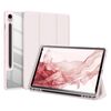 Custodia per tablet in pelle antiscivolo per Samsung Galaxy Tab S9 DUX DUCIS TOBY Series con funzione Sleep / Wake-up (rosa)