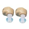 KAIXINWEI K8000 1 paio DC1.5V Amplificatore audio per apparecchi acustici in-ear (cachi)
