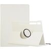 Per Samsung Galaxy Tab S9+ Custodia per tablet in pelle con supporto di rotazione a 360 gradi (bianco)
