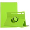 Per Samsung Galaxy Tab S9+ Custodia per tablet in pelle con rotazione a 360 gradi Litchi Texture (verde)