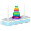 Qiyi Tower of Hanoi Puzzle Geometric Stacker Kids Developmental Toy, Style: 10 strati