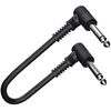 Linea di effetti per chitarra elettrica per strumento audio a blocco singolo, lunghezza del cavo: 30 cm (nero)