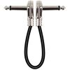 Linea di effetti per chitarra elettrica per strumento audio a blocco singolo, lunghezza del cavo: 30 cm (testa piatta argento)