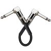Linea di effetti per chitarra elettrica per strumento audio a blocco singolo, lunghezza del cavo: 30 cm (testa quadrata argento)