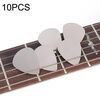Pagaie per chitarra Bayse in acciaio inossidabile con dita del pollice in metallo da 10 pezzi (argento)