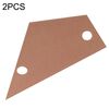 2PCS Righello di livellamento in alluminio oro Righello di misurazione per la riparazione della chitarra Strumenti