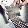 4 pezzi/set chitarra con strumenti per righello di misurazione della riparazione della chitarra del righello dei denti