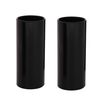 2 pezzi in acciaio inox tubo di scorrimento per chitarra Folk Slide Block, dimensioni: 51 mm (nero)