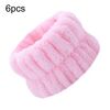 10pcs Lavaggio Anti-umidità Lavaggio del viso Cinturino da polso Sportivo Bracciale per la pulizia del sudore Manicotto che assorbe il sudore (rosa)