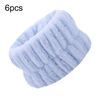 10pcs Lavaggio Anti-umidità Lavaggio del viso Cinturino da polso Sportivo Bracciale per la pulizia del sudore Manicotto che assorbe il sudore (azzurro)