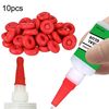 10pcs vetro colla ugello tappo di tenuta a tenuta stagna colla vetro manicotto protettivo ugello