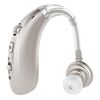 Ricarica USB Gancio per l'orecchio Riduzione del rumore Amplificatore audio per apparecchi acustici (argento)