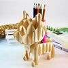 WUDE F104 Portapenne per cani 3D Tridimensionale Puzzle Board Modello di puzzle in legno per bambini