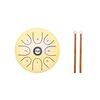 Shuffle SD-5 Strumento a percussione a tamburo vuoto spensierato con lingua in acciaio da 5,5 pollici (giallo)