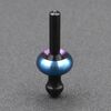 EDC Ginsem Mushroom Hand Twisting Gyroscope Mushroom Fidget Spinner (Titanium Roasted Blue)