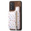 Per Redmi Note 10 Pro 5G Custodia per telefono posteriore con cerniera verniciata retrò (marrone)