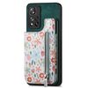 Per Redmi Note 9 Custodia per telefono con retro a portafoglio con cerniera verniciata retrò (verde)