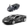 1:36 Modello di auto sportiva in lega di simulazione Giocattolo per bambini Ornamento decorativo per dolci da forno(grigio)