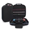 Per Nintendo Switch Doppio anello fitness Borsa portaoggetti EVA Custodia rigida portatile Accessori pacchetto host (nero)