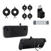 JYS JYS-SD015 8 pz/set Kit protettivo Raptor con staffa per Switch / Switch OLED / Switch Lite / Steam Deck (Nero)
