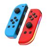JOY-02 Maniglia da gioco sinistra e destra con luci RGB Body Feel Bluetooth Gamepad per Switch / Switch OLED / Switch Pro / Switch Lite / Switch Joycon (Blu Rosso)