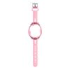 Custodia protettiva per cinturino dell'orologio integrata in silicone per Tamagotchi UNI (2023) Pet Game Machine (rosa trasparente)