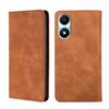 Custodia per telefono in pelle magnetica per Honor X5 Plus 4G / Play 40C Skin Feel (marrone chiaro)
