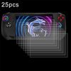 Per console di gioco MSI Claw da 7 pollici 25 pezzi 9H 0,3 mm Pellicola in vetro temperato antideflagrante