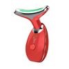 Dispositivo elettrico per la bellezza del collo, massaggiatore per il collo, dispositivo per la bellezza del viso, stile: ovale (rosso)