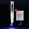 Penna per individuare talpe ricaricabile a 15 marce Strumento di bellezza laser Strumento magico per rimozione macchie (Argento)