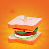 Bambini Simulazione Legno Pretend Gioca Puzzle Cibo Abbinamento Giocattoli, Stile: Sandwich