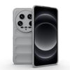 Per Xiaomi 14 Ultra Magic Shield TPU + custodia per telefono in flanella (grigio)